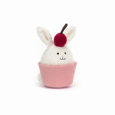 Jellycat Dainty Dessert Konijn Cupcake | FE4932651